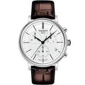 Tissot T122.417.16.011.00 — complete watch on a square background