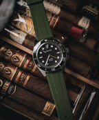 Forest Green Quick Release Rubber Strap 20mm