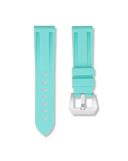 Glacier Blue Rubber Strap 24mm