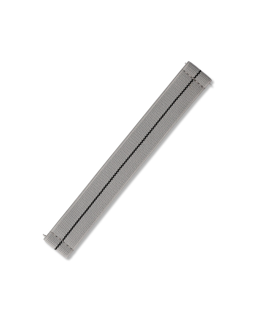 Grey with Black Stripe Elastic Watch Strap 21mm