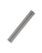 Grey with Black Stripe Elastic Watch Strap 21mm
