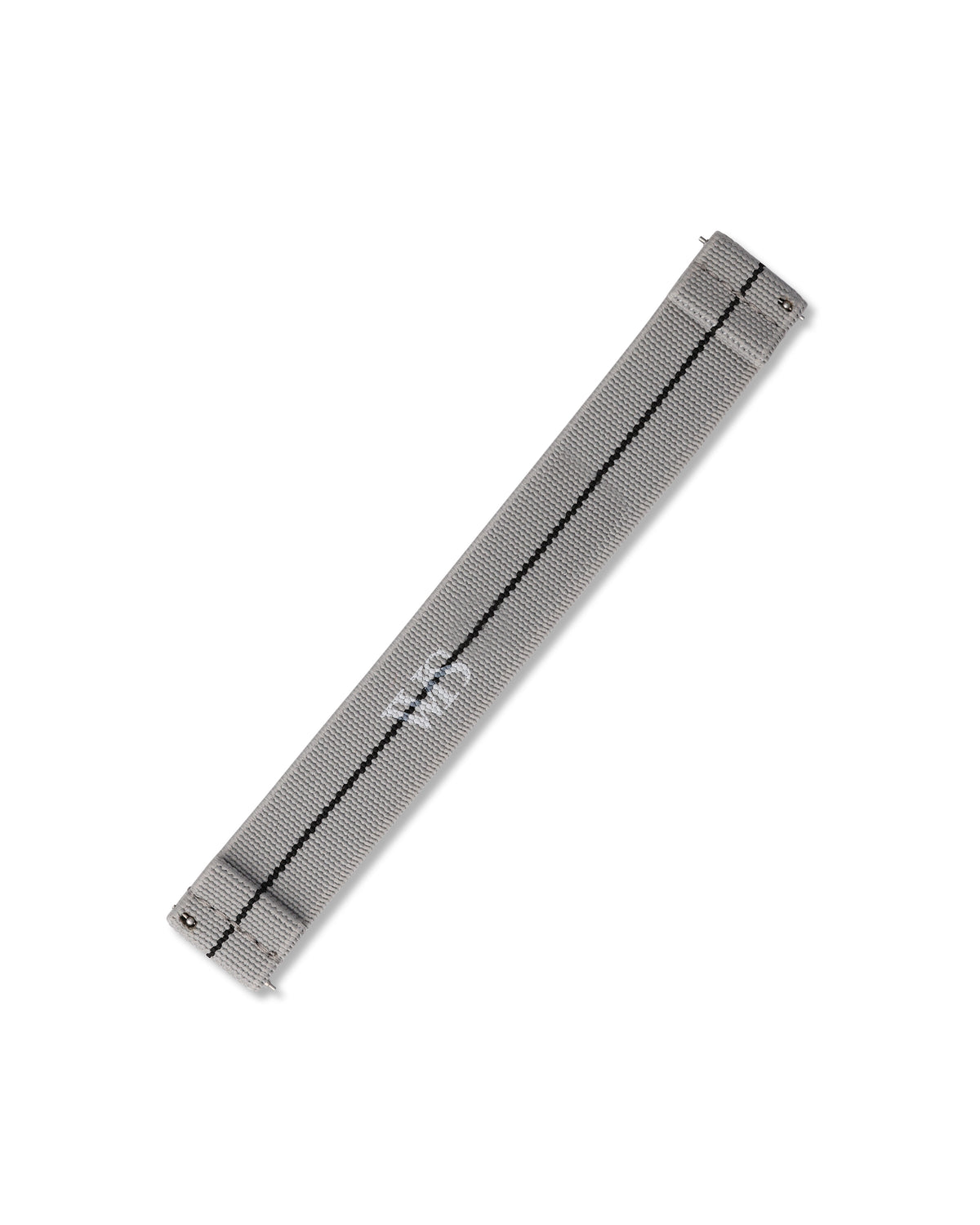 Grey with Black Stripe Elastic Watch Strap 22mm