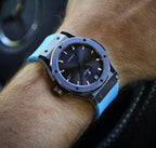 Miami Blue - Rubber Watch Strap For Hublot Classic Fusion 42mm