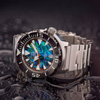 Islander Abalone Dial Automatic Dive Watch with DLC Bezel #ISL-141