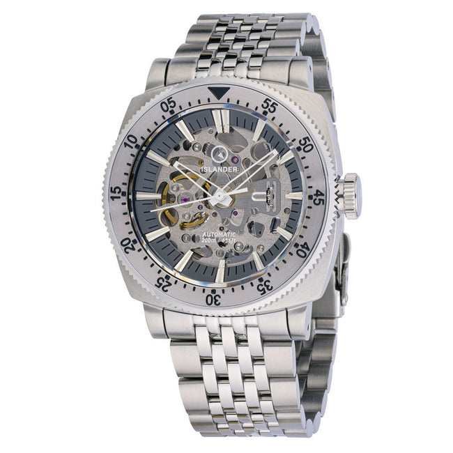 Islander Baiting Hollow Steel Skeleton Dive Watch ISL-166