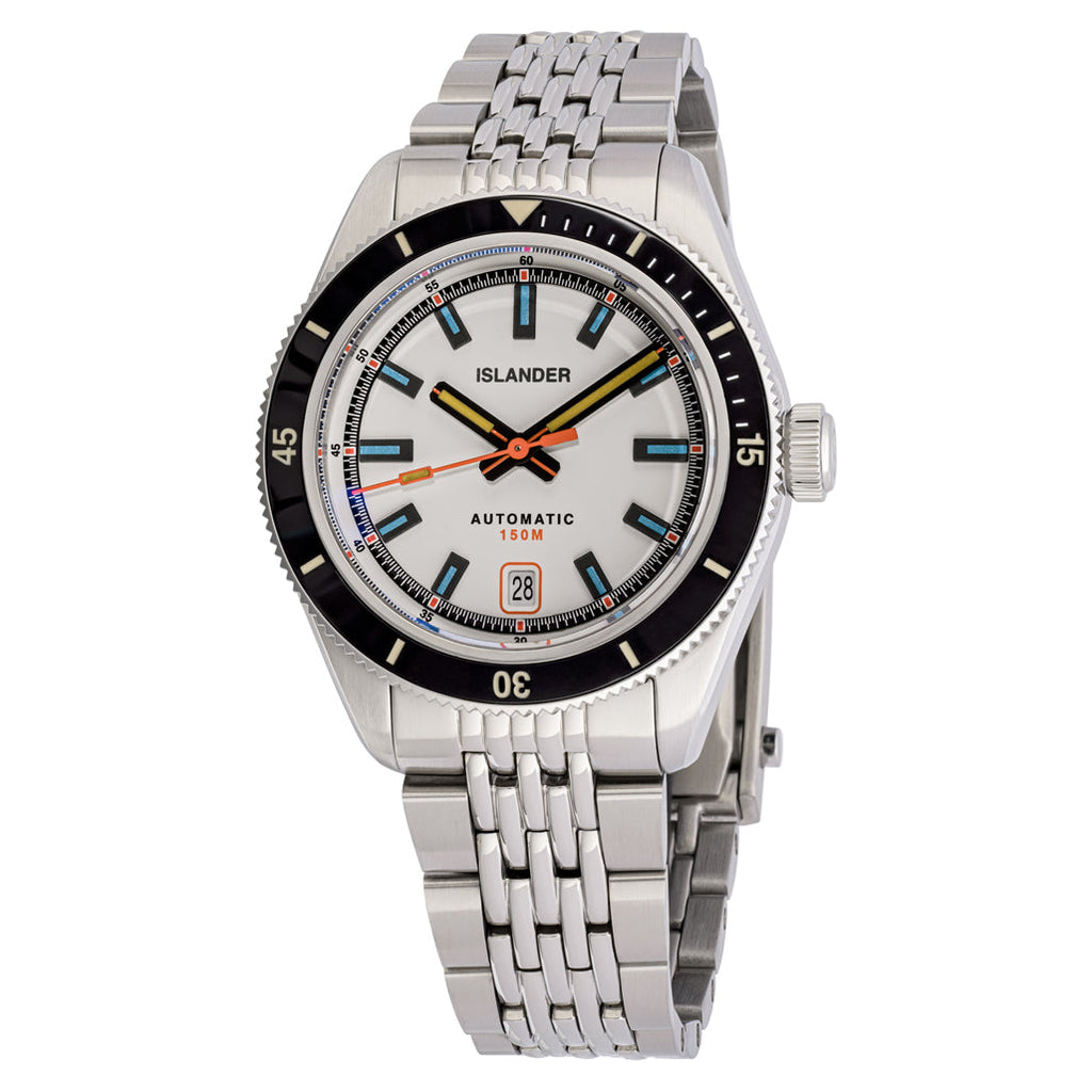 Islander Port Jefferson Skin Diver Automatic Watch with White Dial #ISL-176