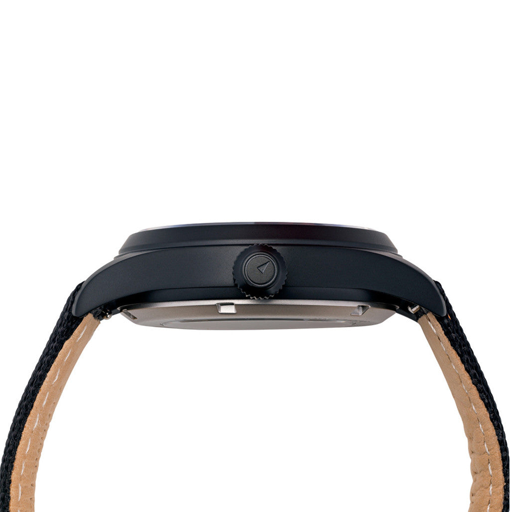Islander Mitchel "DAY-T" Automatic DLC Field Watch with Black Dial #ISL-187