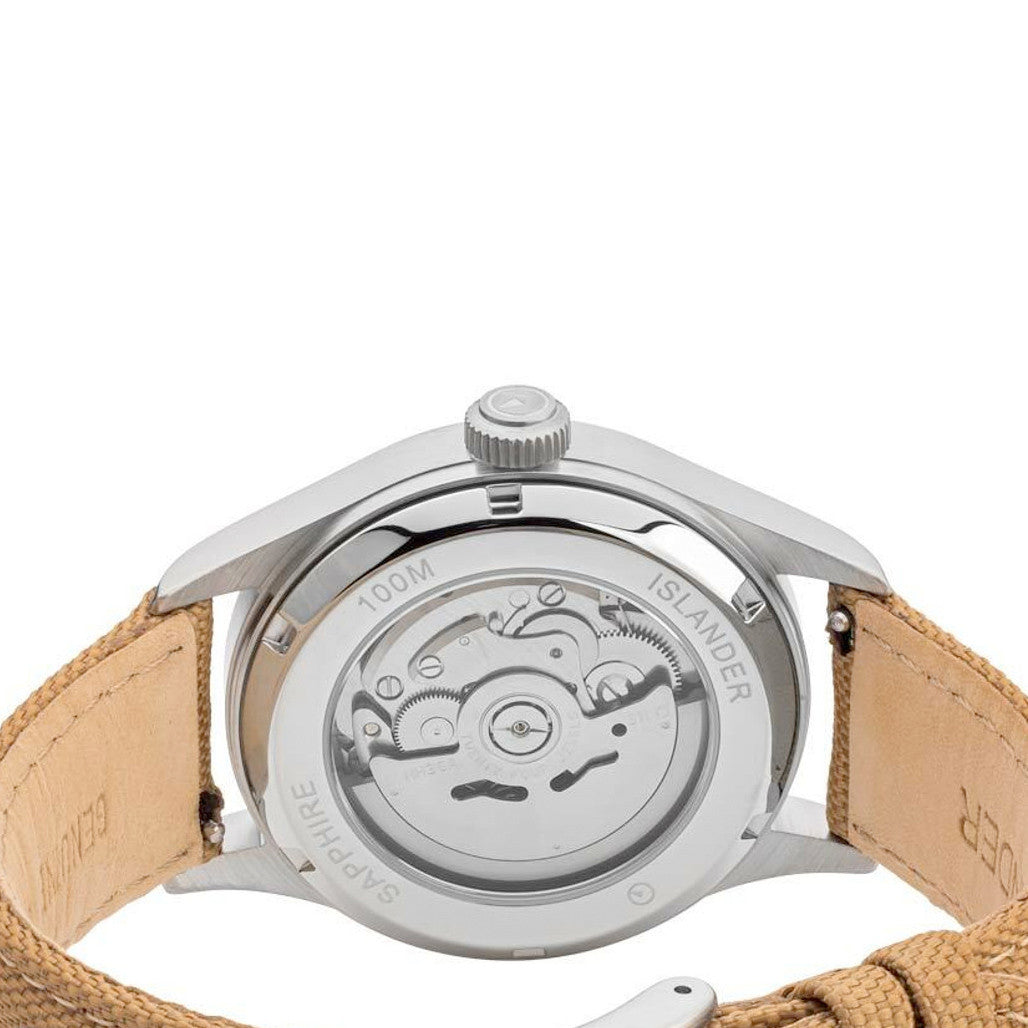 Islander Mitchel "DAY-T" Automatic Field Watch with Champagne Dial and Day-Date Display #ISL-188