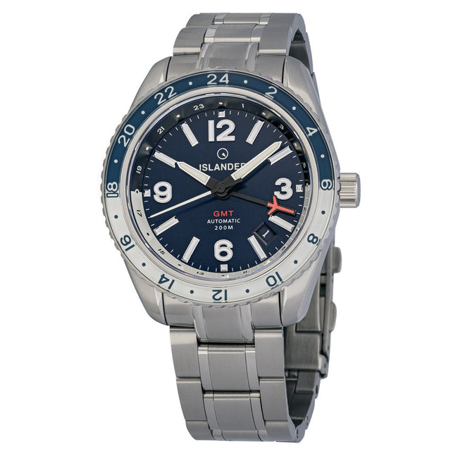 Islander Republic Traveler GMT Watch with Blue Dial ISL-238