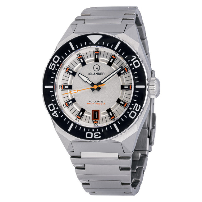 Islander Kings Point Dive Watch with Metallic White Dial ISL-269