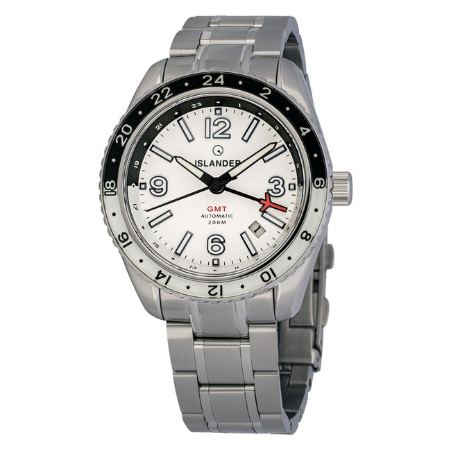 Islander Republic Traveler GMT Watch with White Dial ISL-275
