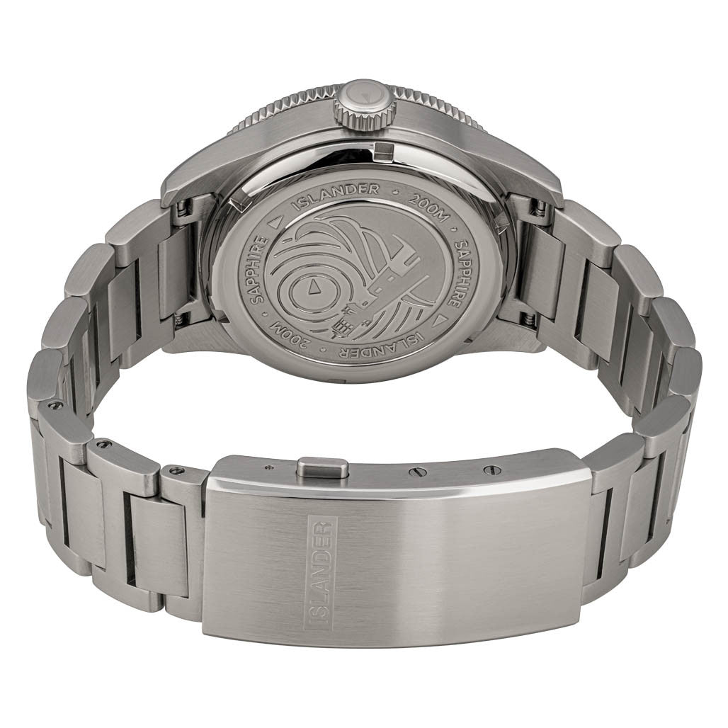 Islander Bayport Automatic Dive Watch with Maroon Wave Dial #ISL-310