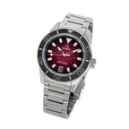 Islander Bayport Automatic Dive Watch with Maroon Wave Dial #ISL-310