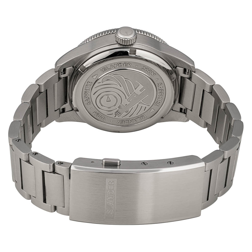 Islander Bayport Automatic Dive Watch with Blue Wave Dial #ISL-311