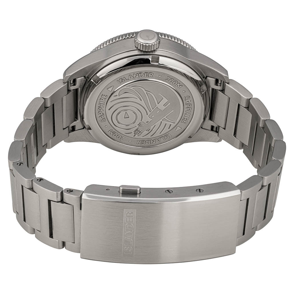 Islander Bayport Automatic Dive Watch with Green Wave Dial #ISL-312
