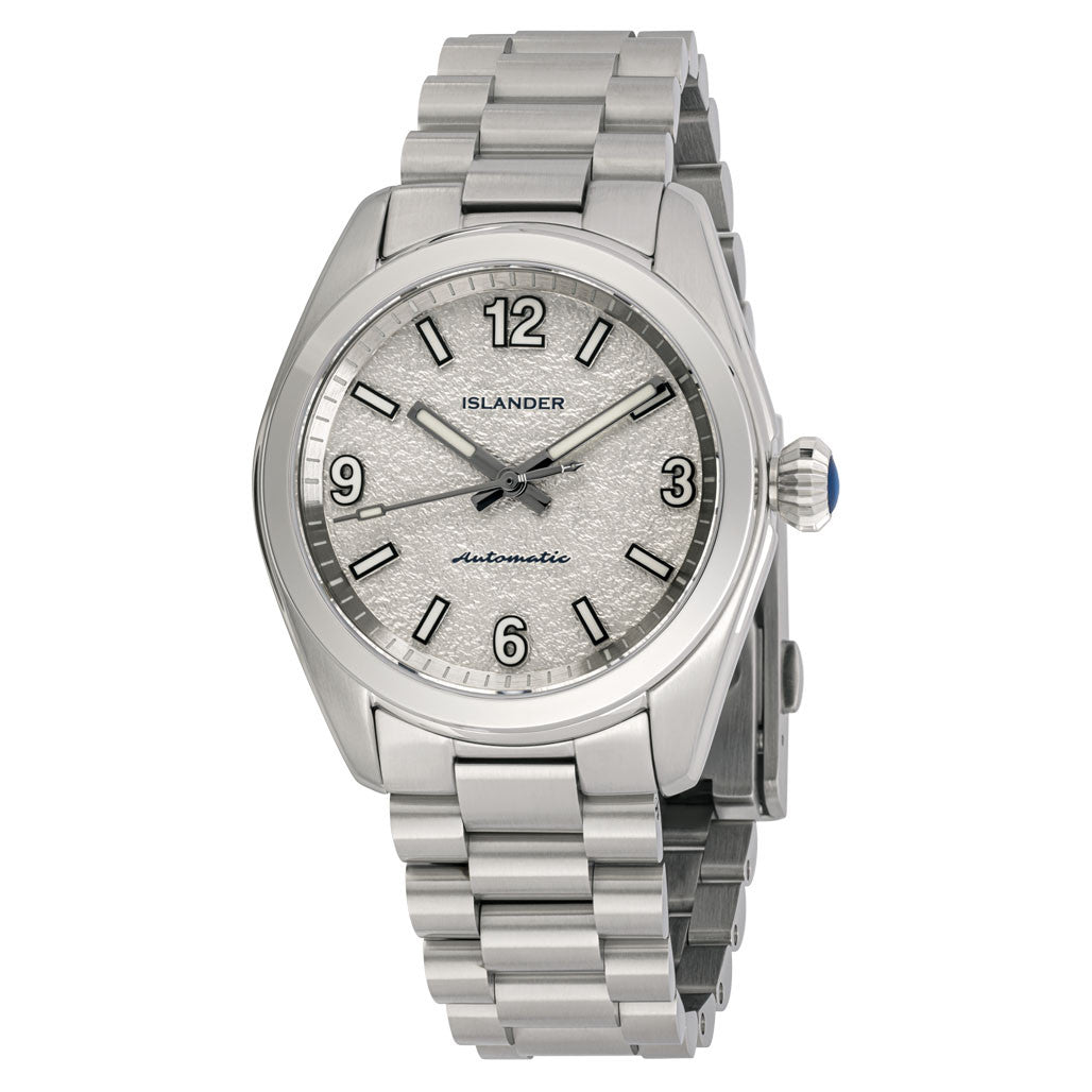 Islander Brookville Calligraphy Edition Watch with Silver Parchment Dial #ISL-319