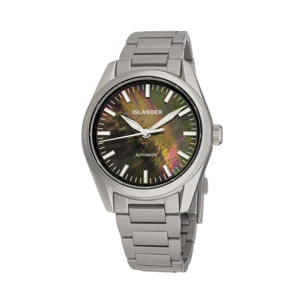 Islander Thunderbolt Pilot Watch with Black Mother of Pearl Dial #ISL-322