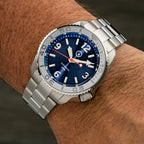 Islander Red October V2 Dive Watch with Radiant Blue Dial #ISL-323