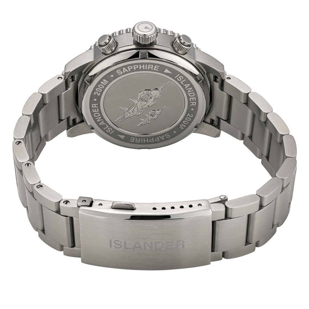 Islander Calverton Flight Chronograph Alarm Watch with Grey Dial #ISL-325