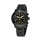 Islander Calverton Flight Chronograph Alarm Watch in IP Black #ISL-326