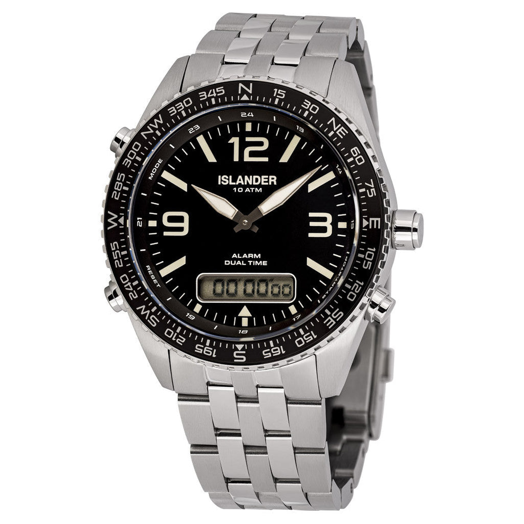 Islander Rocky Point Analog-Digital Watch with Black Dial #ISL-327