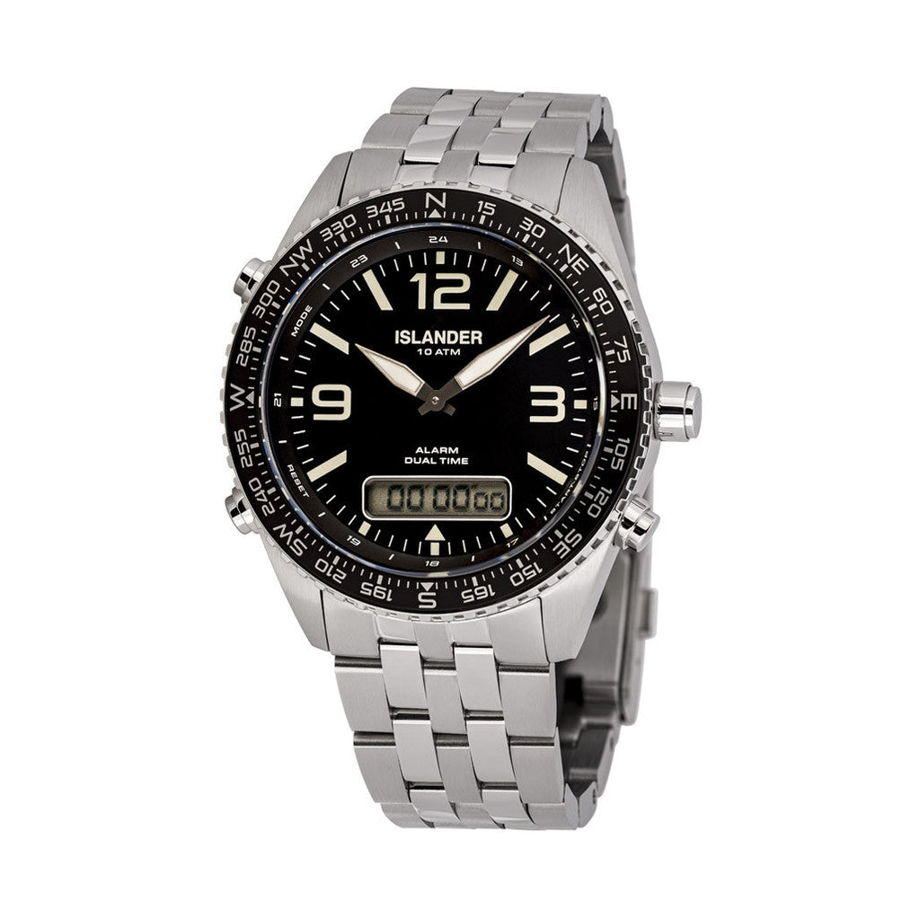 Islander Rocky Point Analog-Digital Watch with Black Dial #ISL-327