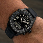 Islander Rocky Point PVD Analog-Digital Watch with Black Dial #ISL-331