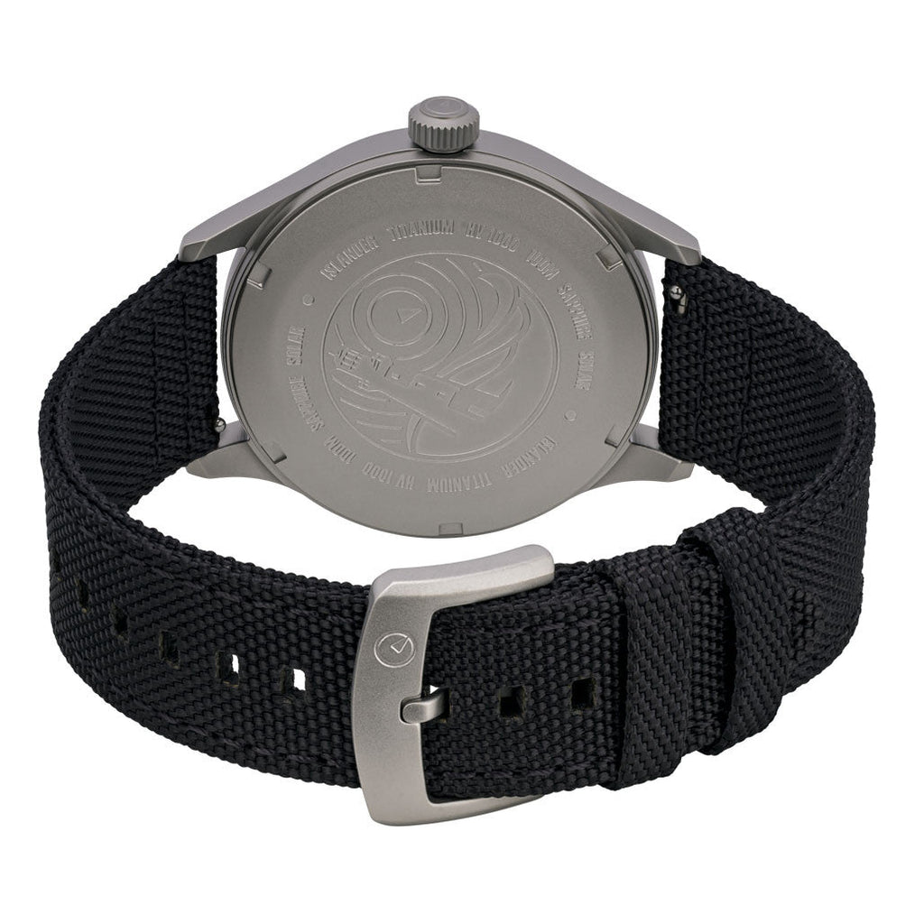 Islander Babylon HV1000 Titanium Solar Field Watch with Black Dial #ISL-333