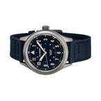 Islander Babylon HV1000 Titanium Solar Field Watch with Blue Dial #ISL-334