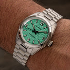 Islander Brookville Calligraphy Edition Watch with Green Parchment Dial #ISL-339