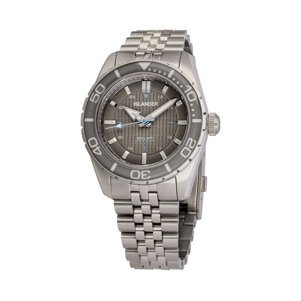 Islander Saltaire 38mm Solar Dive Watch with Grey Dial #ISL-359