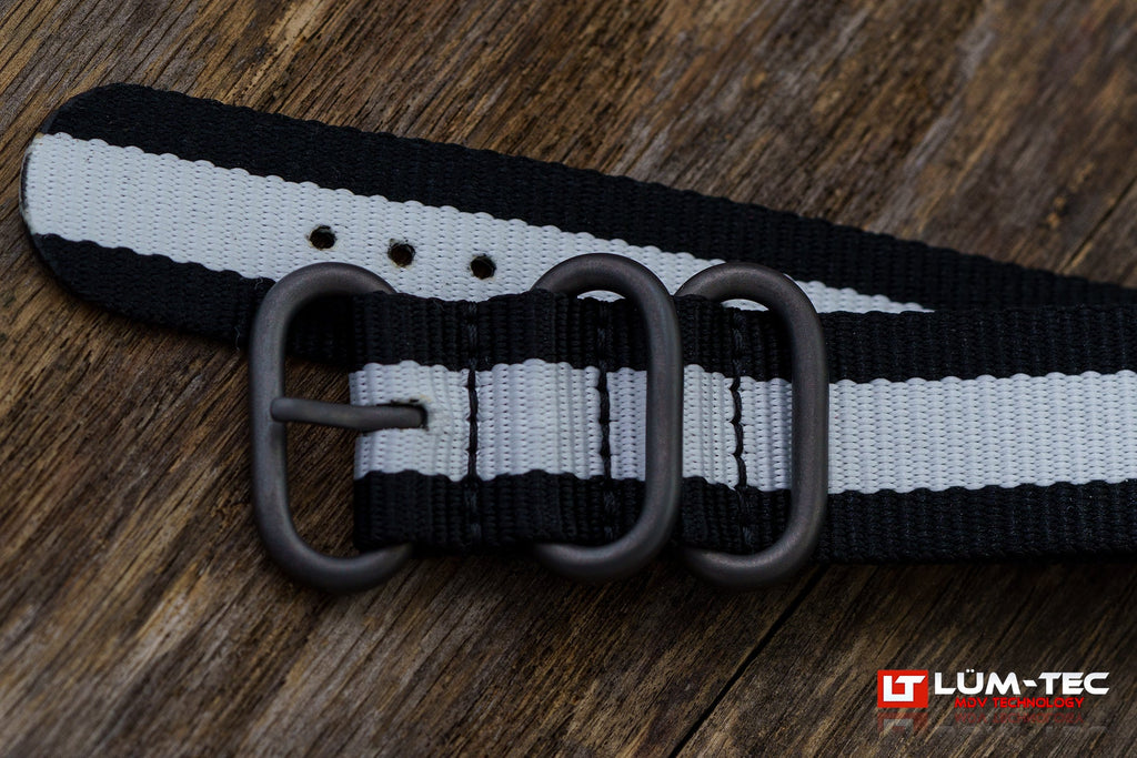 LÜM-TEC LÜM-NATO Black and White Edition 22mm