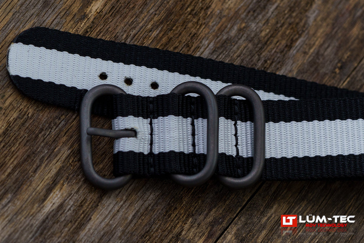 LÜM-TEC LÜM-NATO Black and White Edition 22mm