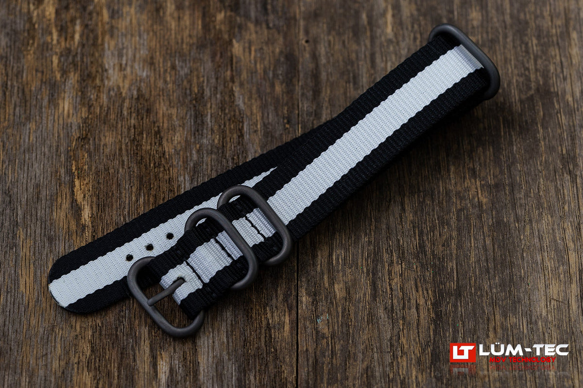 LÜM-TEC LÜM-NATO Black and White Edition 22mm