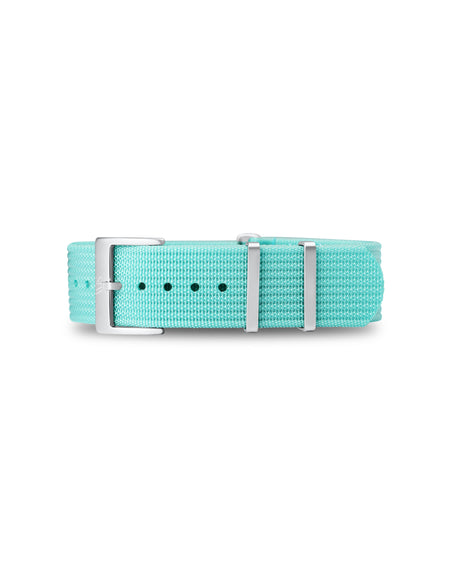 Lagoon Blue Woven Nylon Strap 19mm