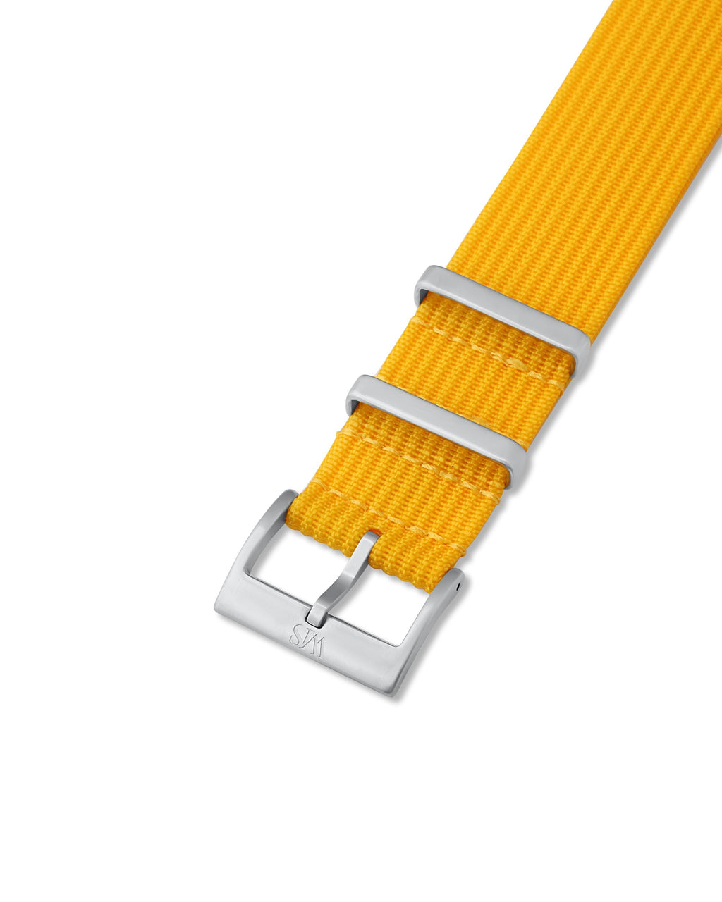 Lemon Yellow Woven Nylon Strap 20mm