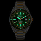 Squale Matic S Two Tone Green Bracelet, Squale ref MATICGGRGR.SSBI, product image 5