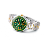 Squale Matic S Two Tone Green Bracelet, Squale ref MATICGGRGR.SSBI, product image 3