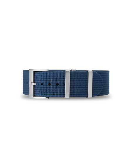 Marine Blue Woven Nylon Strap 22mm
