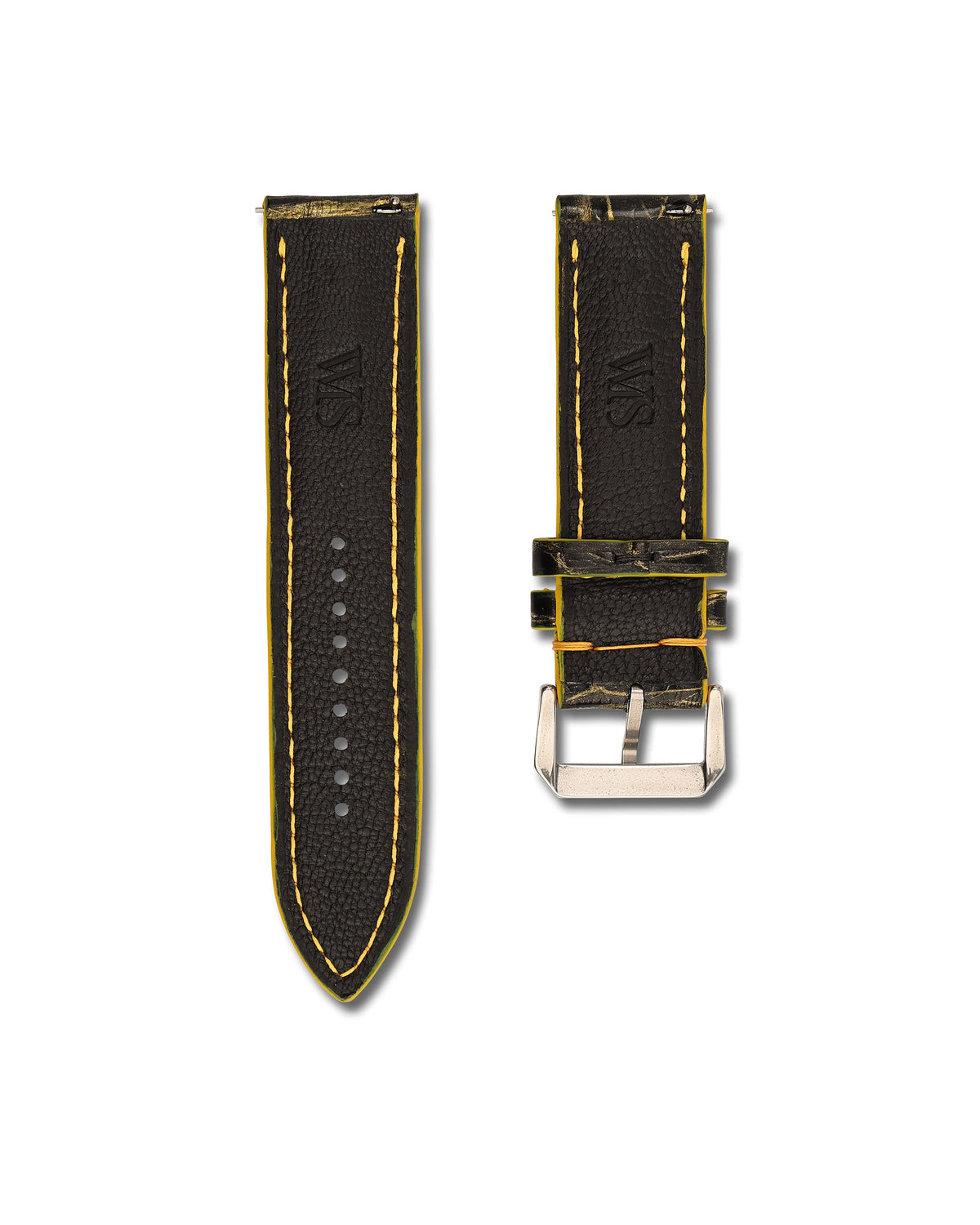 Molten Vein Alligator Alligator Leather Watch Strap 20mm
