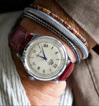 Cherry Red Alligator Leather Watch Strap 20mm