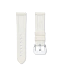 Polar White Rubber Strap 22mm