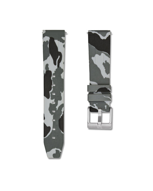 Arctic Camo Quick Release Rubber Strap 24mm