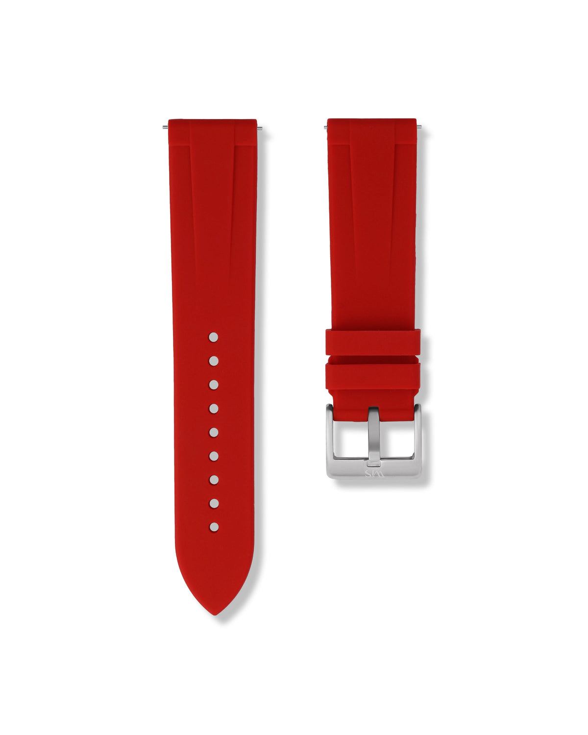 Scarlet Red Quick Release Rubber Strap 21mm