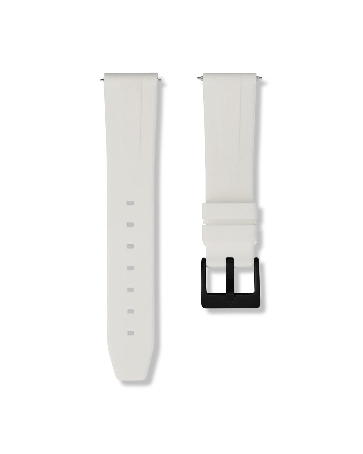 Polar White Quick Release Rubber Strap 24mm