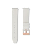 Polar White Quick Release Rubber Strap 22mm
