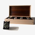 Curly Maple and Sapele Mahogany Watch Box - 8 Watch Compartments