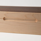 Curly Maple and Sapele Mahogany Watch Box - 8 Watch Compartments