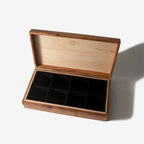 Desert Mesquite and Curly Maple Watch Box - 8 Watch Compartments