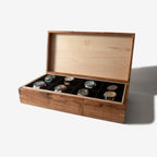 Desert Mesquite and Curly Maple Watch Box - 8 Watch Compartments